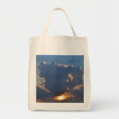 Teacup Cloud Formation by STaylorとの夕日 トートバッグ (正面)