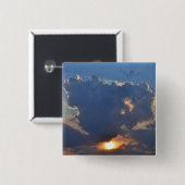 Teacup Cloud Formation by STaylorとの夕日 缶バッジ (正面&裏面)