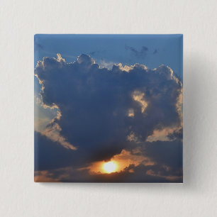 Teacup Cloud Formation by STaylorとの夕日 缶バッジ