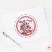 Teacup Cutie Sticker ラウンドシール (封筒)