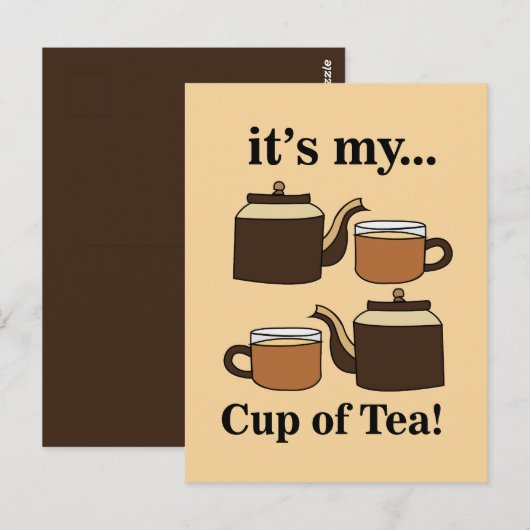 Teacup Teapot Its My Cup of Tea ポストカード (正面/裏面)
