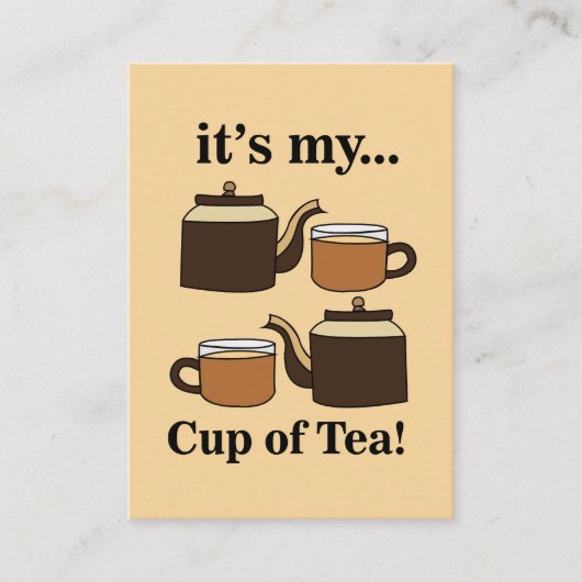 Teacup Teapot Its My Cup of Tea 名刺 (正面)