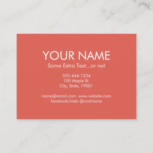 Teacups名刺 – ヴィンテージティーカップパーティー 名刺 (裏面)