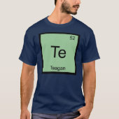 Teagan 元素記号 周期表 tシャツ (正面)