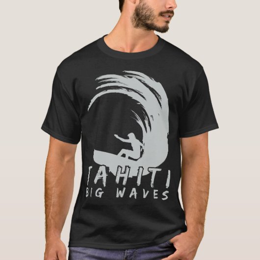 Teahupoo-Tahiti-Big-Waves-T-shirt-21863270 Tシャツ (正面)