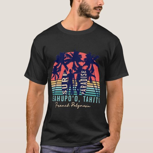 Teahupoo-Tahiti-Surf-Paradise-T-shirt-21863021 Tシャツ (正面)