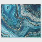 Teal Agate Wrapping Paper ラッピングペーパー (フラット)