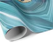 Teal Agate Wrapping Paper ラッピングペーパー (ロールコーナー)
