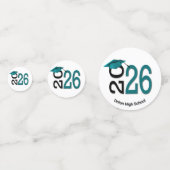 Teal and Black 2026 Graduation  コンフェッティ (裏面)