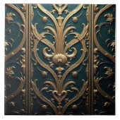 Teal and Gold Tapestry タイル (正面)