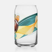 Teal and Orange Game day ガラス缶 (裏面)