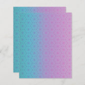 Teal and pale purple gradient scrapbook paper (正面/裏面)