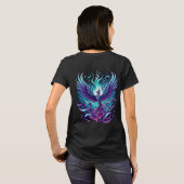 Teal and Purple Phoenix Shirt – Symbol of ST-Shirt Tシャツ (裏面フル)