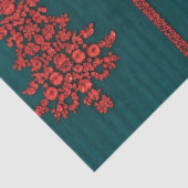 Teal and Red Crystal Christmas Trees 薄葉紙 (詳細)