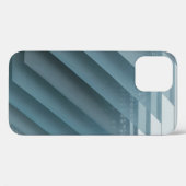 Teal and white digital wallpaper Case-Mate iPhoneケース (裏面 (横))