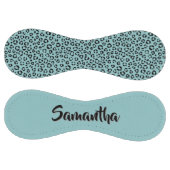 Teal Animal Print (personalize) ソフトボール (パネル)