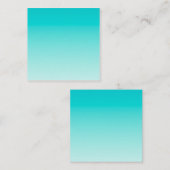 Teal aqua gradient ノートカード (正面/裏面)