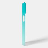Teal aqua gradient Case-Mate iPhoneケース (裏面 / 右)