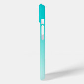 Teal aqua gradient Case-Mate iPhoneケース (裏面 / 左)