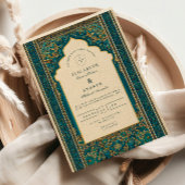 Teal Arch Islamic Wedding 招待状