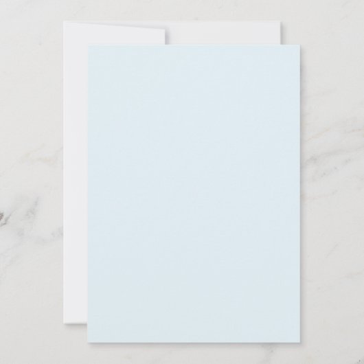 Teal Azure Painterly Coastal Wedding 招待状 (裏面)