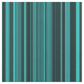 Teal Black Stripes ファブリック (クローズアップ)