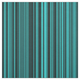 Teal Black Stripes ファブリック