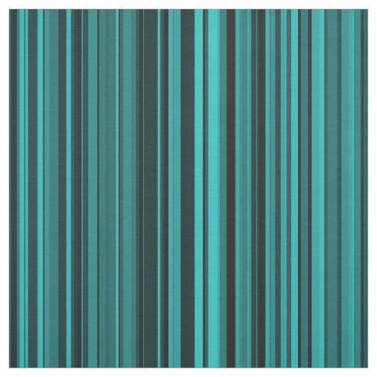 Teal Black Stripes ファブリック (見本)