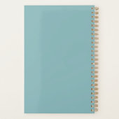 Teal Blue "Just Breathe" Daily Planner プランナー手帳 (裏面)