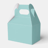 Teal & Blush Wedding Favor Box フェイバーボックス (裏面サイド)