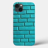 Teal Brick Wall iPhone Case Cool Design Case-Mate iPhoneケース (裏面)