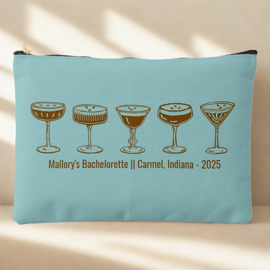 Teal Bridesmaid Espresso Martini Bachelorette  アクセサリーポーチ