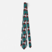 teal burgundy gray stripes ネクタイ (正面)