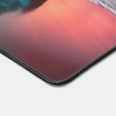 Teal Camaro Illustrated Desk Mat (Large) デスクマット (コーナー)