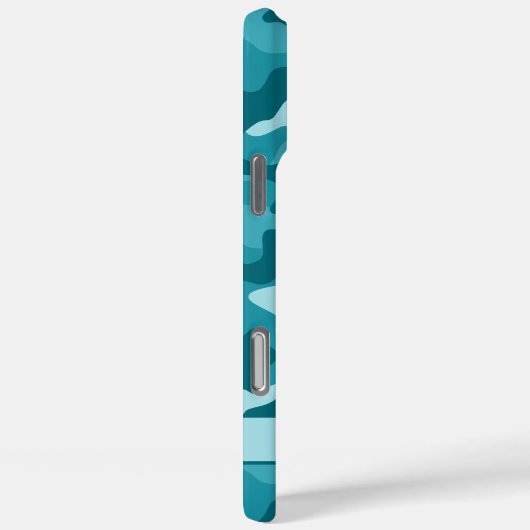 Teal Camouflage Personalized Case-Mate iPhoneケース (裏面 / 右)