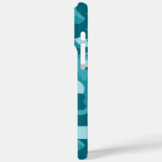 Teal Camouflage Personalized Case-Mate iPhoneケース (裏面 / 左)