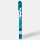 Teal Camouflage Personalized Case-Mate iPhoneケース (裏面 / 左)