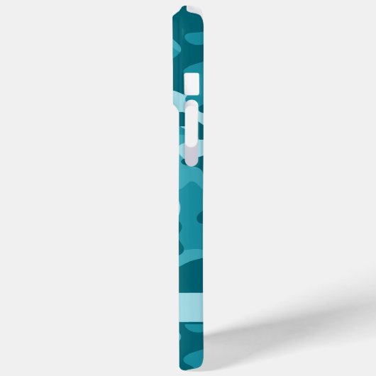 Teal Camouflage Personalized Case-Mate iPhoneケース (裏面 / 左)