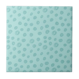Teal Dot Pattern タイル
