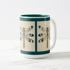TEAL DRAGONFLY MUG ツートーンマグカップ