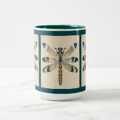 TEAL DRAGONFLY MUG ツートーンマグカップ (中央)
