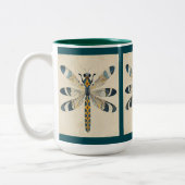 TEAL DRAGONFLY MUG ツートーンマグカップ (左)