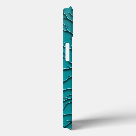 Teal Embossed Organic Style iPhone Case Case-Mate iPhoneケース (裏面 / 右)