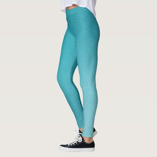 Teal Glitter Glam レギンス (左)