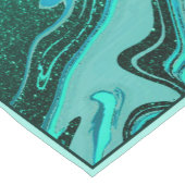 Teal glitter marble medium table runner ショートテーブルランナー (コーナー)
