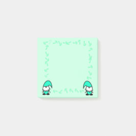 Teal Gnomes with Mushrooms ポストイット