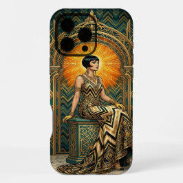 Teal & Gold iPhone 16 Pro Max Case | Elegant Egypt Maxケース