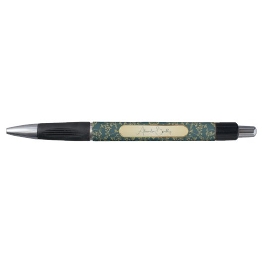 Teal Gold Prayer Journal Accessory with Name ボールペン (正面)