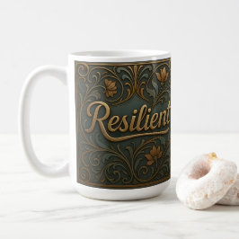 Teal Gold Resilient Affirmation Classic Mug コーヒーマグカップ