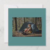 Teal Green, Burgundy Eagle Scout Court of Honor 招待状 (裏面)